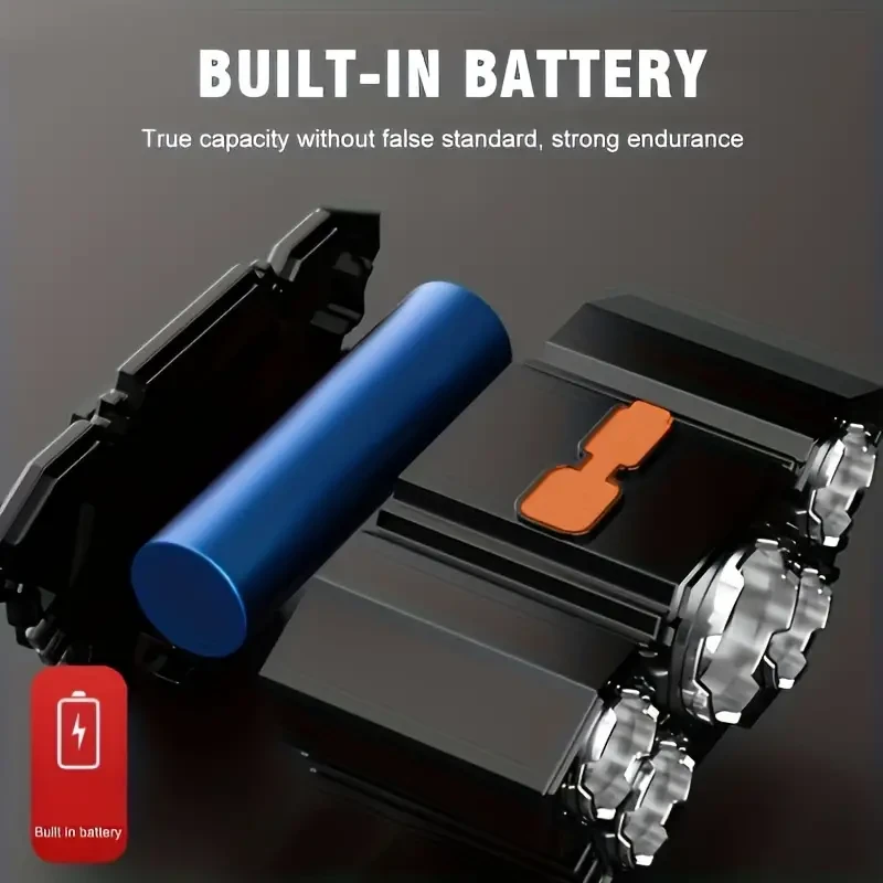 1PC 5 LED Rechargeable Headlamp - Waterproof USB Head Flashlight