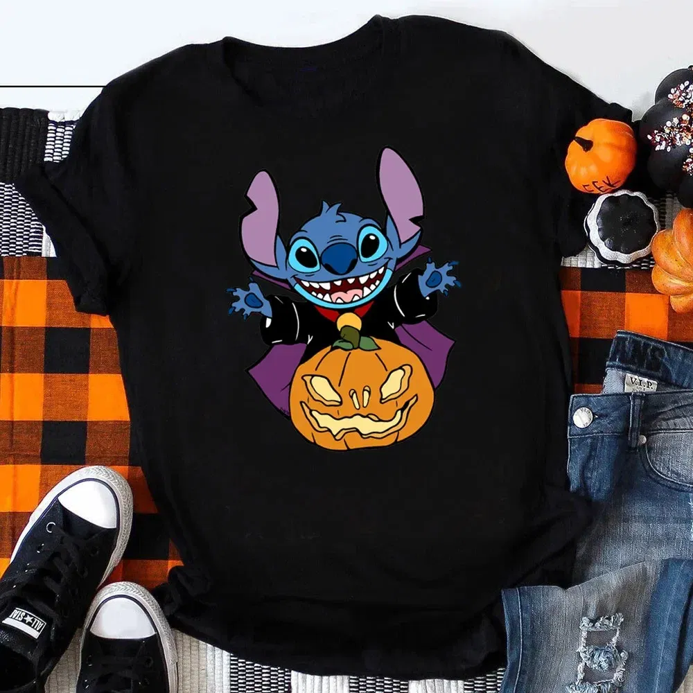 Color: Gold, Kid Size: 4T - Funny Mickey Minnie Mummy Print Disney Children Cotton T Shirts Trick Treat Fashion Halloween Cute Kid Clothes Girls Streetwear