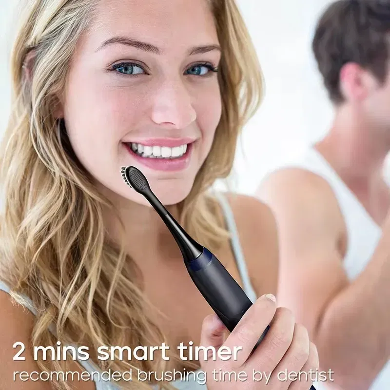 Color: Red - Toothink Electric Toothbrush Smart Timing Tooth Brush Rechargeable Teeth Clean Whitening Sonic Toothbrush With Replacement Head