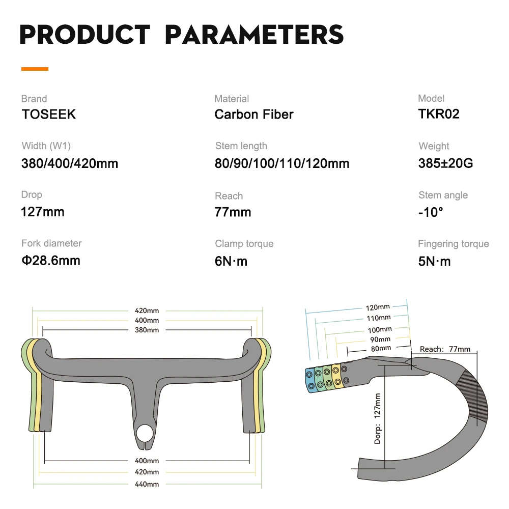 Color: PURPLE - TOSEEK Carbon Handlebar Road Carbon handlebar Drop bar T800 Carbon Integrated Handlebar Di2 Bicycle Accessories Carbon Drop bar