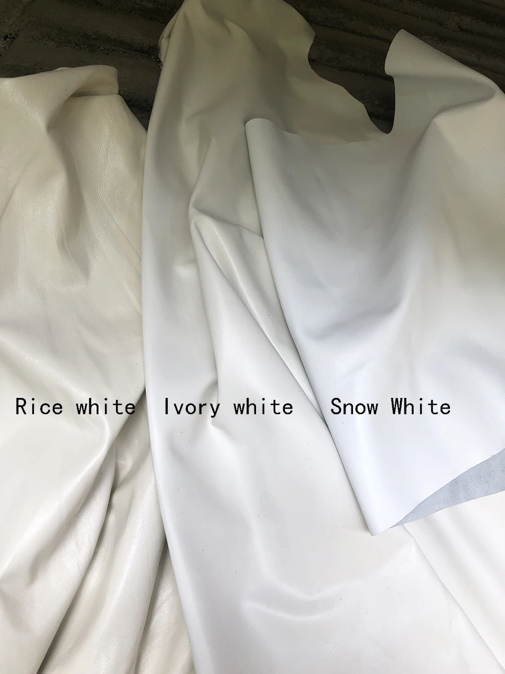 Color: WHITE, Gloves Size: XXXL - 50cm New Genuine Leather White Women's High Grade Party Mittens Sheepskin Lady Winter Velvet long Gloves Creamy Ivory Snow White