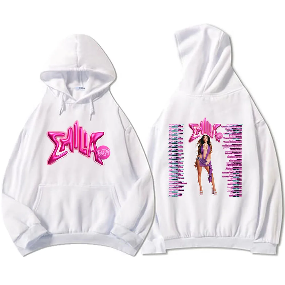 Color: Blue, Size: XXL - Emilia Mernes MP3 Hoodies Winter Long Sleeve Hooded Pullovers Men Clothes Fleece Pocket Singer Graphic Sweatshirts Print Hoody