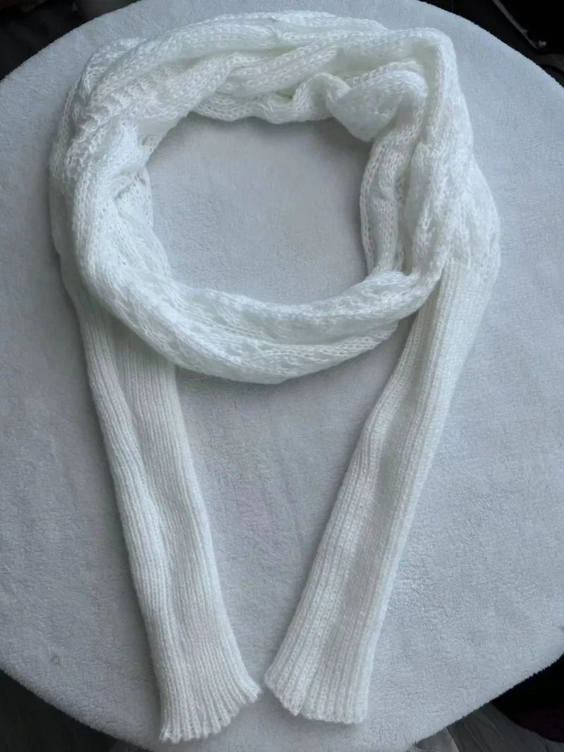 Autumn And Winter Warm Knitted Shawl Women's Hollowed-out Double Sleeve Shawl Collar Fashion Natural For Home And Party