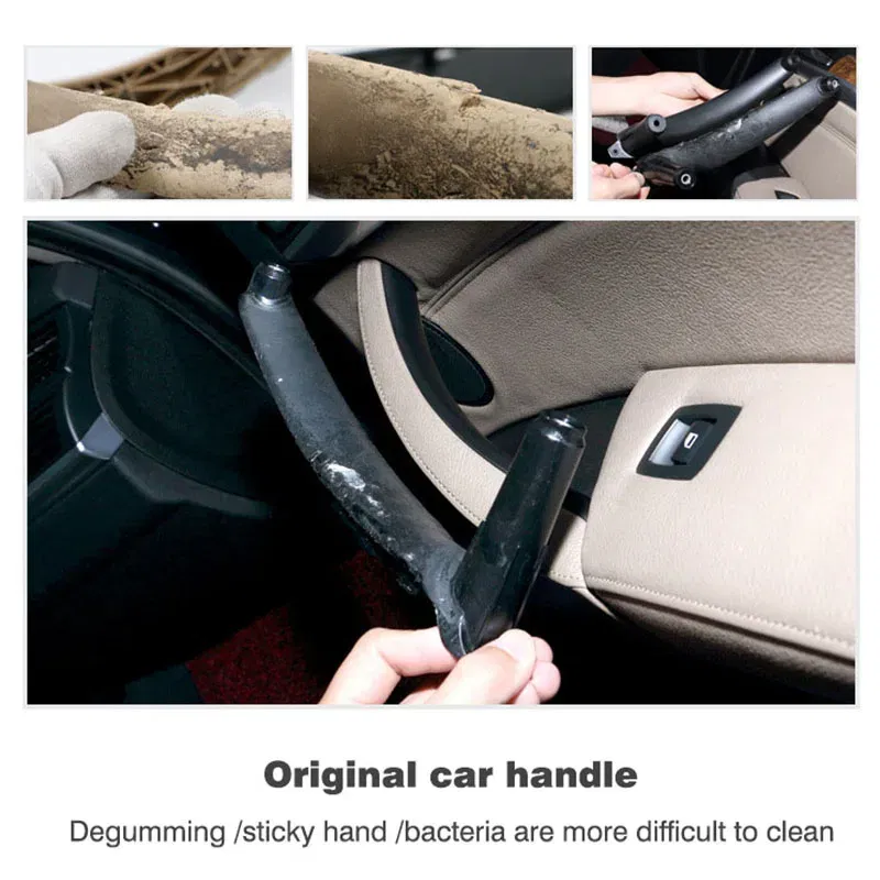 Color: WHITE - Right rudder driving Inner Door Handle For BMW E70 E71 E72 X5 X6 Panel Pull Trim Cover 5141-6969 401 5141 6969 402 Black Beige