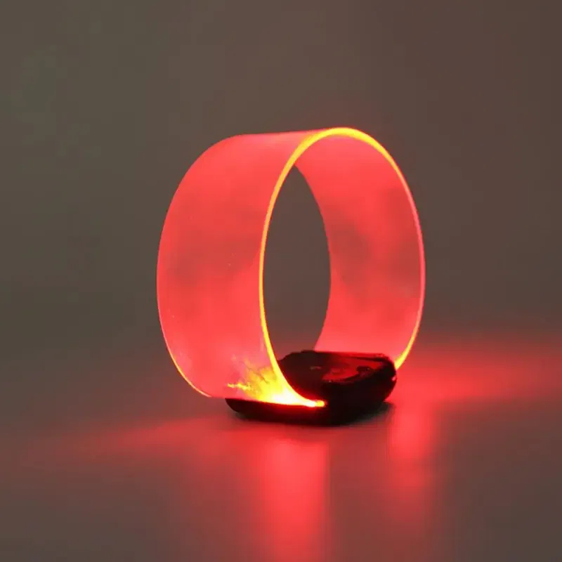 Color: Light Yellow, Size: L, Ships From: CHINA - LED Light Bracelet Silicone Sound Controlled Led Light-emitting Bracelet Light Band Entertainment Party Wristband Halloween Belt