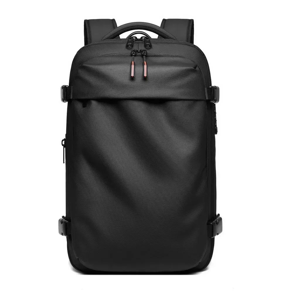 Color: Ivory - Men Travel Backpack vacuum compression Laptop Backpack 17 inch Extended Large Capacity school Backpack Hiking Business backpack
