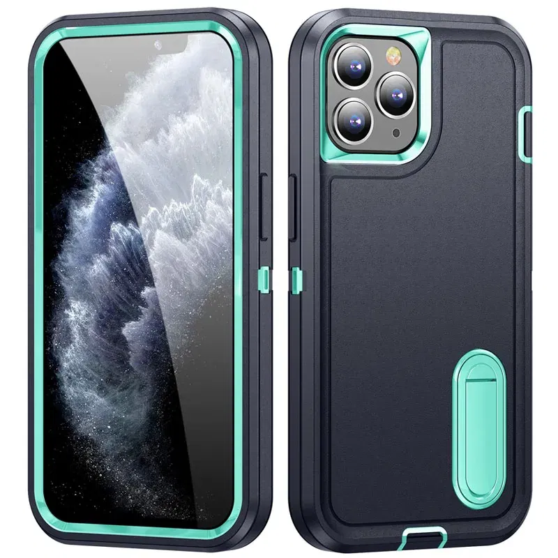 Color: Trans-dark Pink, Material: Microfiber - PKCASE Shockproof Case For iPhone 13 Mini 12 11 Pro Max 6 7 8 Plus Bracket Protective Cover For iPhone X XS XR SE 2020 2022