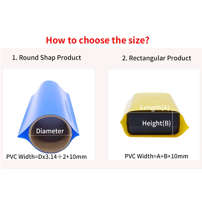 Color: Clear, Length: 153m, Inside Diameter: 40 mm - 1/5/20M 18650 Battery PVC Heat Shrink Tube Pack 10mm~ 100mm Insulated Film Wrap Lithium Case Protection Cable Sleeve Transparent