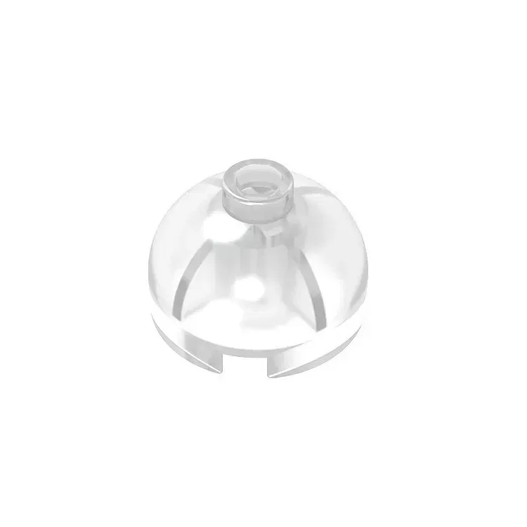 Color: Clear - Gobricks GDS-742 Circles/Angles Brick2x2 Round brick compatible with lego 18841 30367 DIY Educational Building Blocks