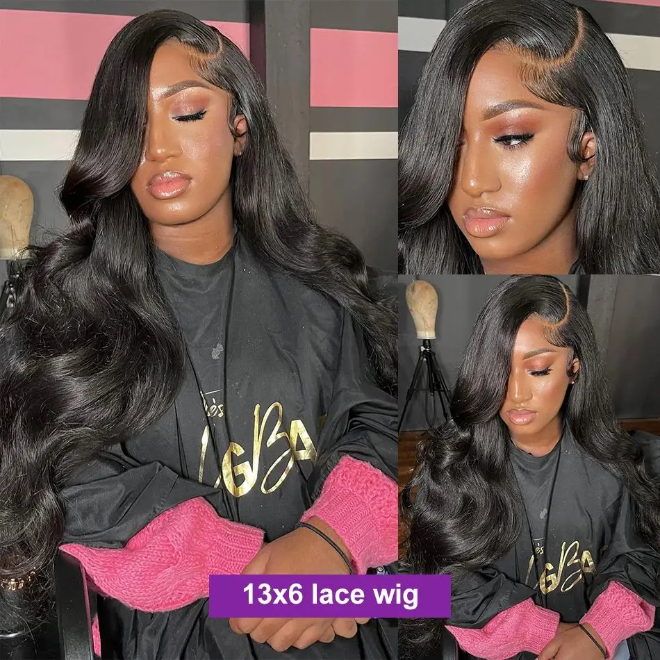 Ships From: CHINA, Stretched Length: 32inches, Density: 100%, Lace Size: 13x4 - Body wave hd transparent lace wig 13x6 human hair For Women choice Pre Plucked 30 40 Inch wavy Frontal brazilian cheap Wigs