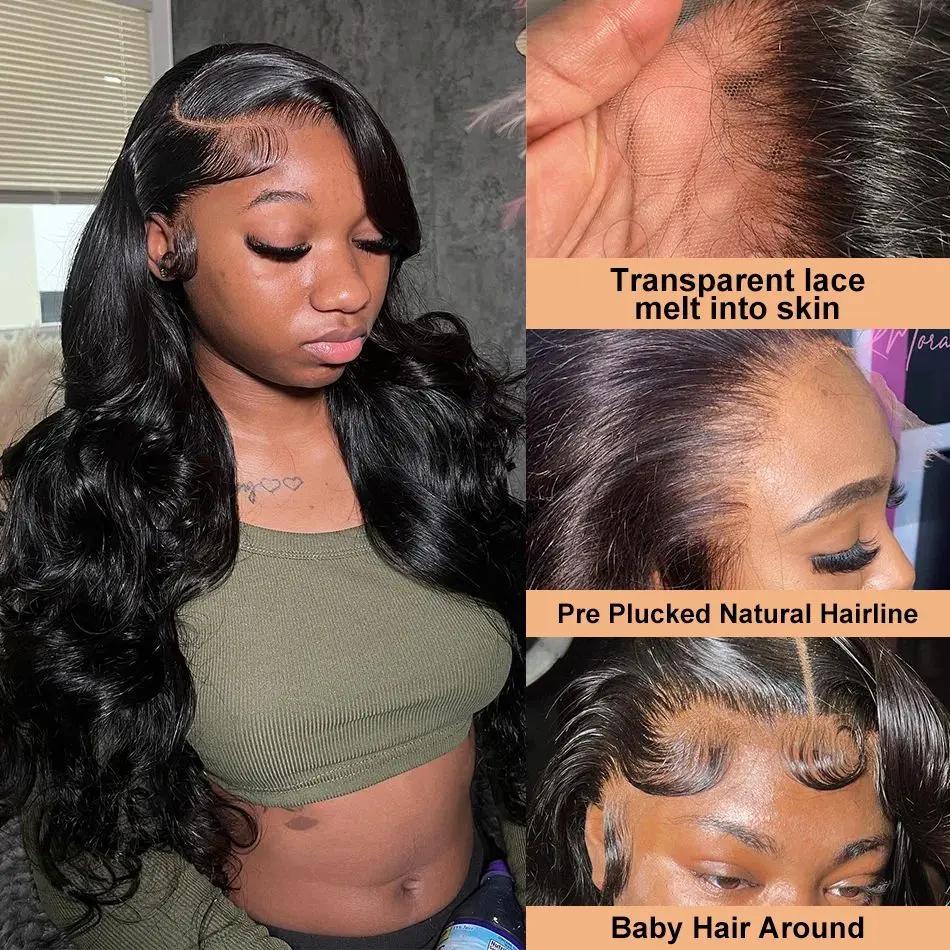Ships From: CHINA, Stretched Length: 32inches, Density: 100%, Lace Size: 13x4 - Body wave hd transparent lace wig 13x6 human hair For Women choice Pre Plucked 30 40 Inch wavy Frontal brazilian cheap Wigs