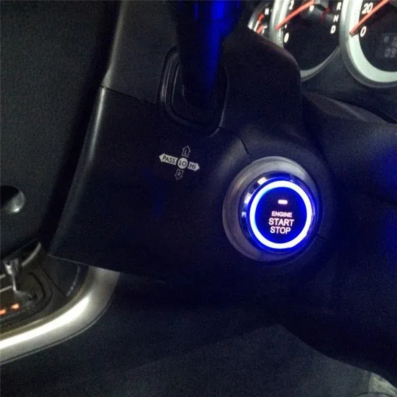 Color: Red - Car Intelligent Security Protection Universal Auto Start Stop System Remote Control Engine Ignition Kit Keyless Entry Autostart