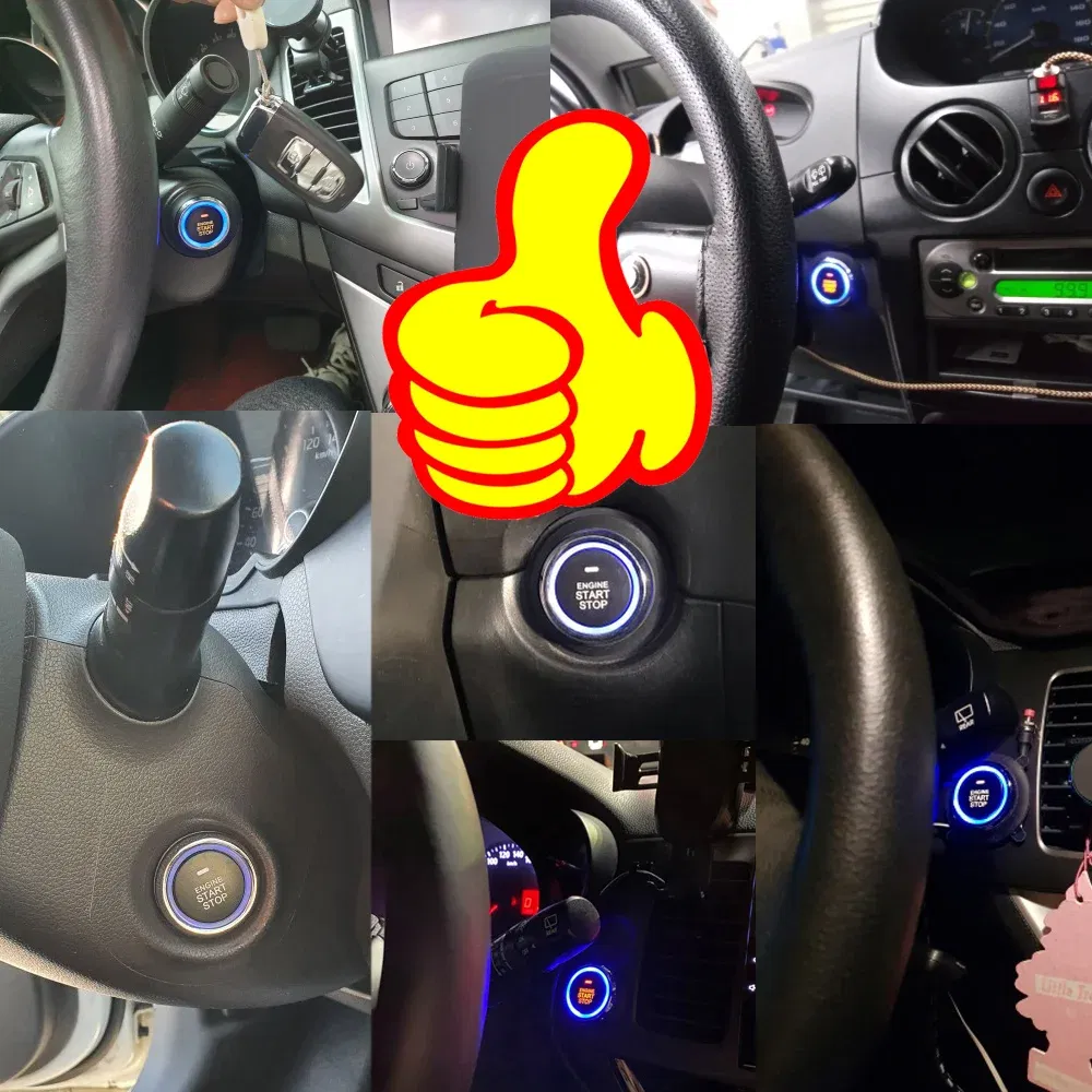 Color: Red - Car Intelligent Security Protection Universal Auto Start Stop System Remote Control Engine Ignition Kit Keyless Entry Autostart