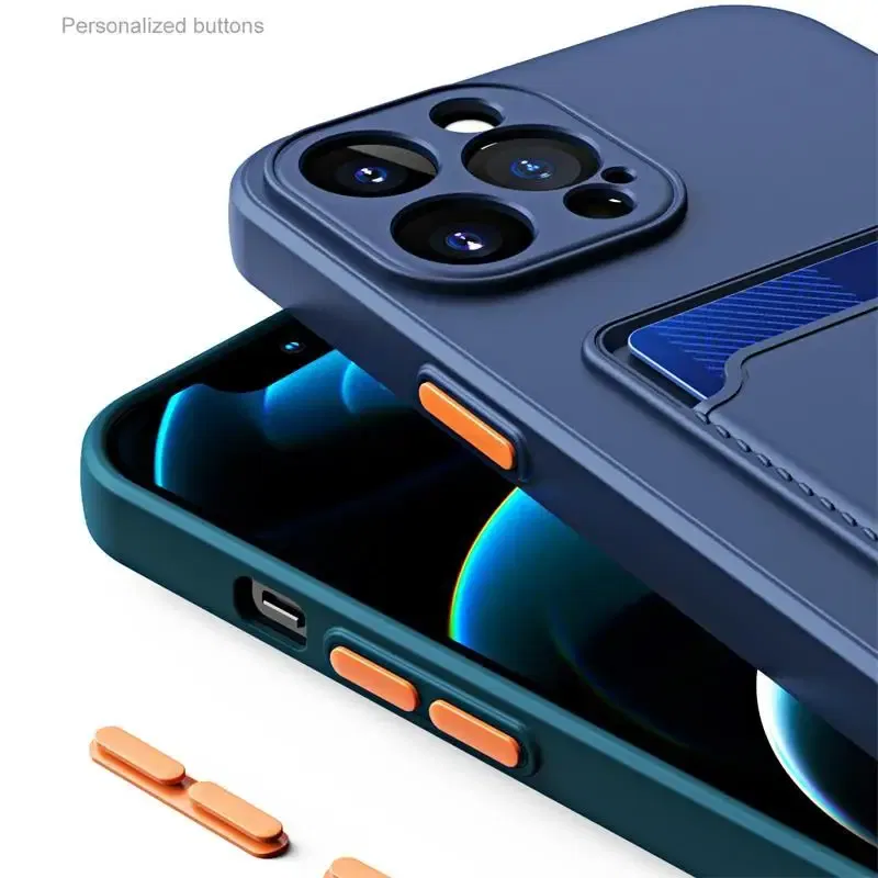Color: Ivory, Material: Other - Card Holder Wallet Case For Samsung A53 5G Cases For Samsung Galaxy A53 A 53 53A Shockproof Liquid Silicone Cover