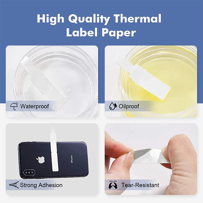 color: Red - Niimbot Mini Printer Thermal Wire White/ Cable/Color/Round Sticker Self Adhesive Waterproof   Sticker For B1 B21 B203