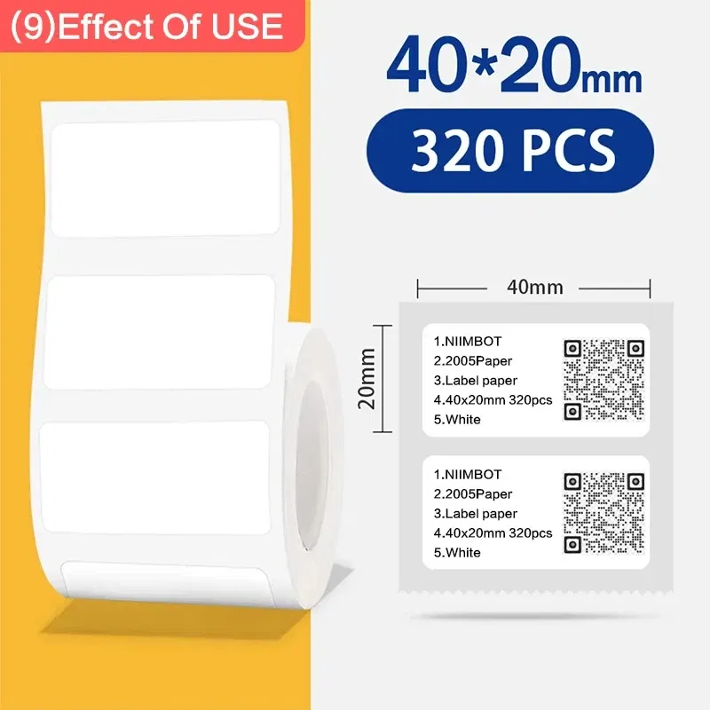color: Red - Niimbot Mini Printer Thermal Wire White/ Cable/Color/Round Sticker Self Adhesive Waterproof   Sticker For B1 B21 B203