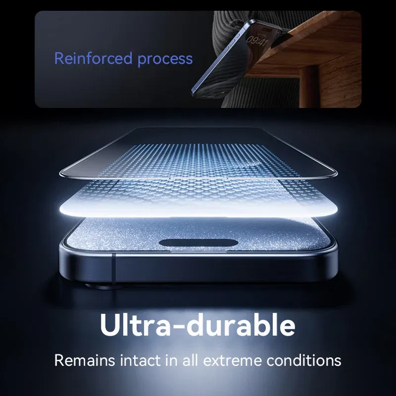 Bundle: bundle 18, Material: pet - Joyroom 1/2/3pcs Tempered Glass For iPhone 16 15 14 13 12 11 Pro Max Screen Protector For iPhone 16 Full Screen Protective Glass