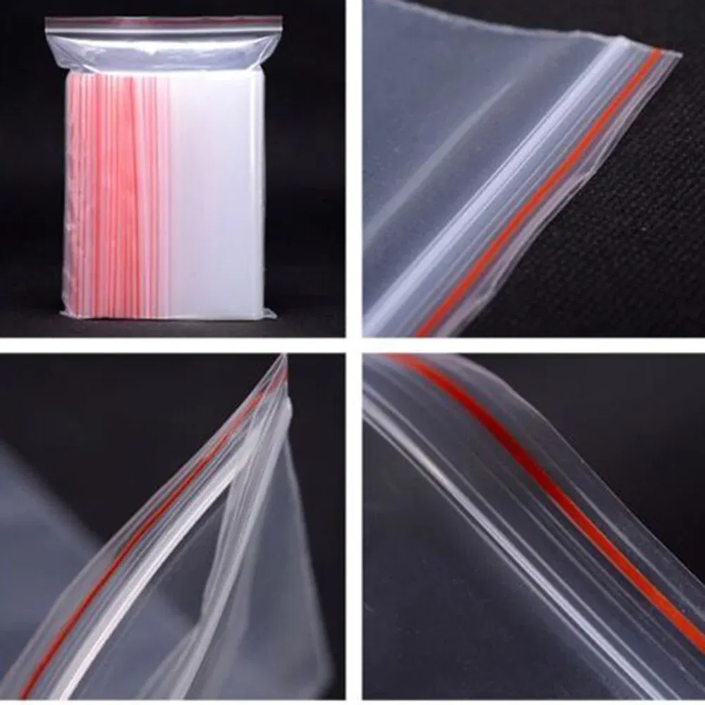 Color: light yellow, Number of Pcs: 100Pcs, Specification: 7*10cm - 100pcs/pack Small Zip Lock Plastic Bags Reclosable Transparent Bag Shoe Bag Vacuum Storage Bag Food Storage Bag Poly Clear Bags