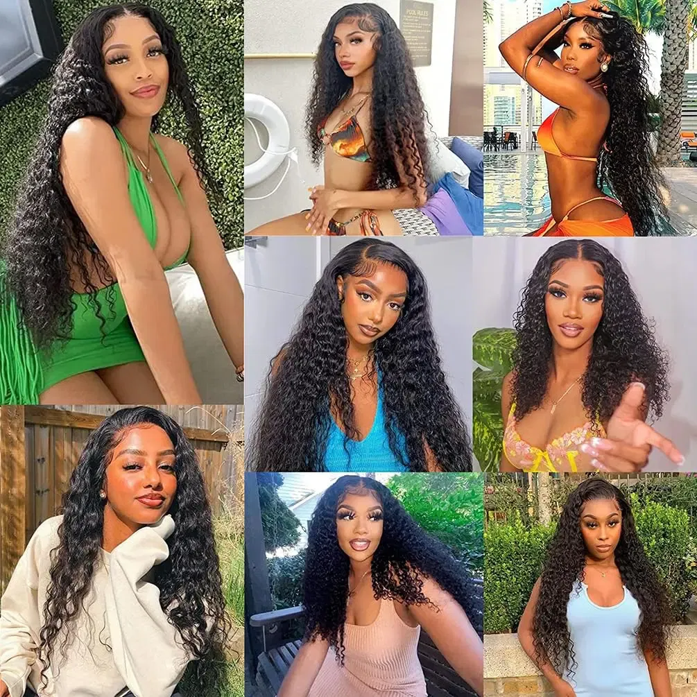 Color: #1, Material Grade: Remy Hair, Longest Hair Proportion: 25%-30%, Ships From: CHINA, Stretched Length: 8 10 12 14 - Water Wave Bundles 10A Peruvian 100% Human Hair Bundles 1 3 4 Bundles Deal Wet And Wavy Curly Hair Extensions