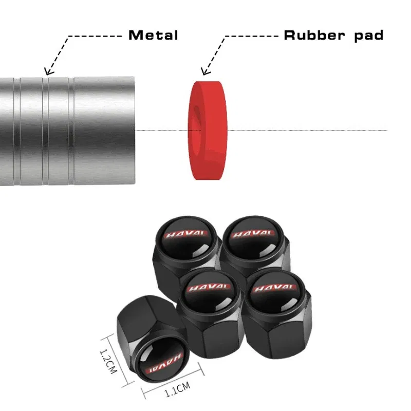 Color: Silver, Ships From: CHINA - Car Wheel Tire Air Valve Caps Stem Cover With Brand For BYD ATTO 3 Song Plus Tang Han TAN Seal Dolphin Mini Seagull Shark King