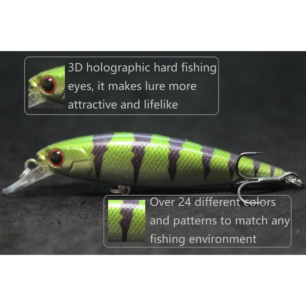 Color: Yellow - wLure Fishing Lure Jerkbait 6g 7.5cm Tiny Sinking Minnow Carp Fresh Water Use Tight Wobble Long Casting M762