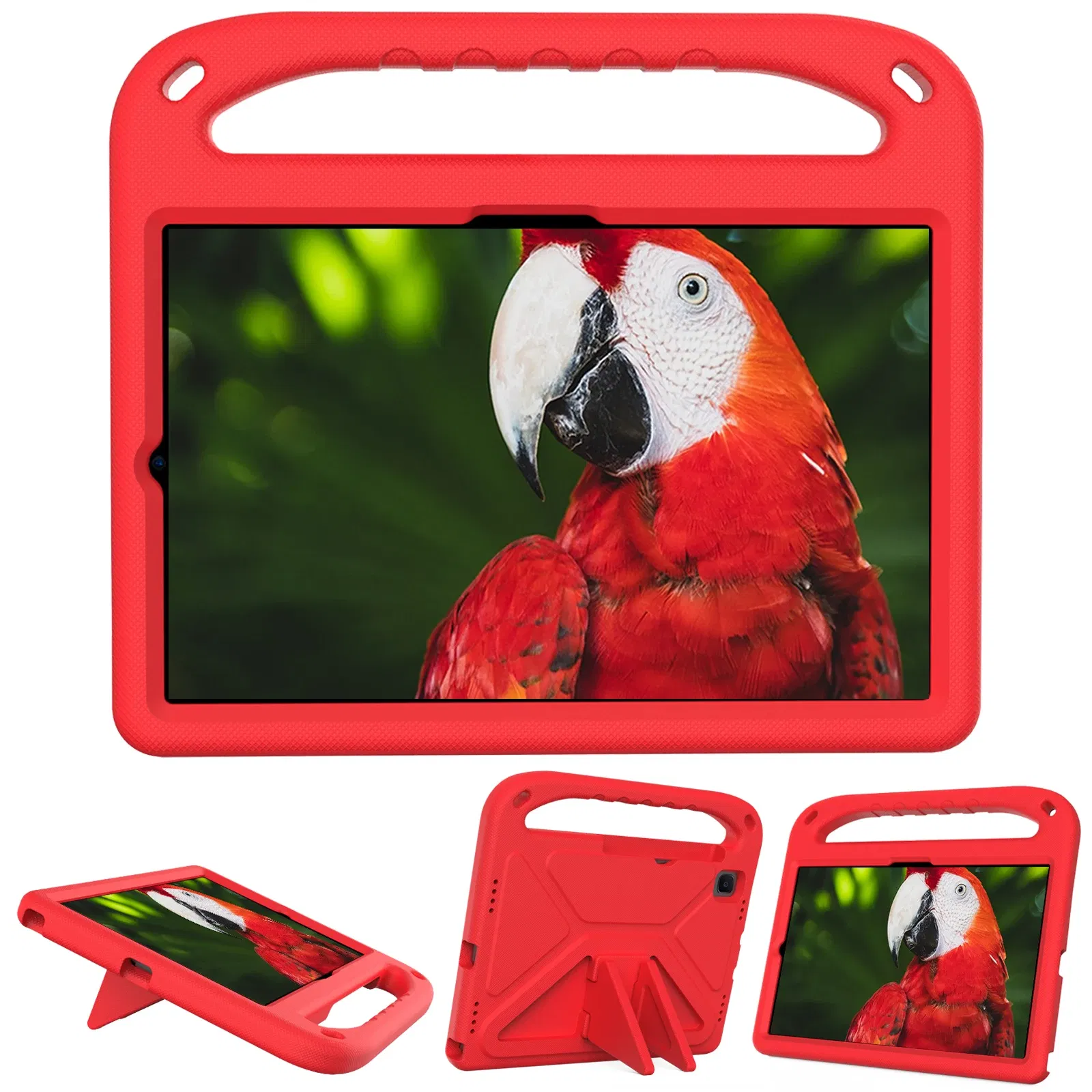 Color: Red, Size: Sixteen - Kids tablet case  for Samsung Galaxy Tab S9FE+ S9+ S9 S8 S8+ S7FE S7+ A7Lite S5e S6 Lite A9+ A9 A8 A7 T510 T307U Child shel