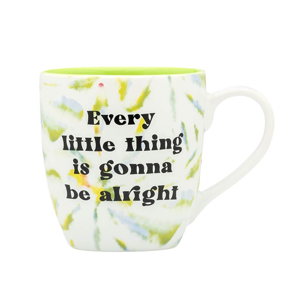 Blurred Every Little Thing Is Gonna Be Alright Tie Dye Mug