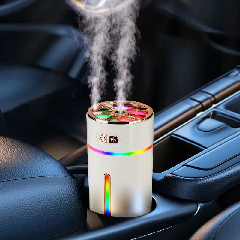 300ml Mini Car Air Humidifier with Colorful LED Light