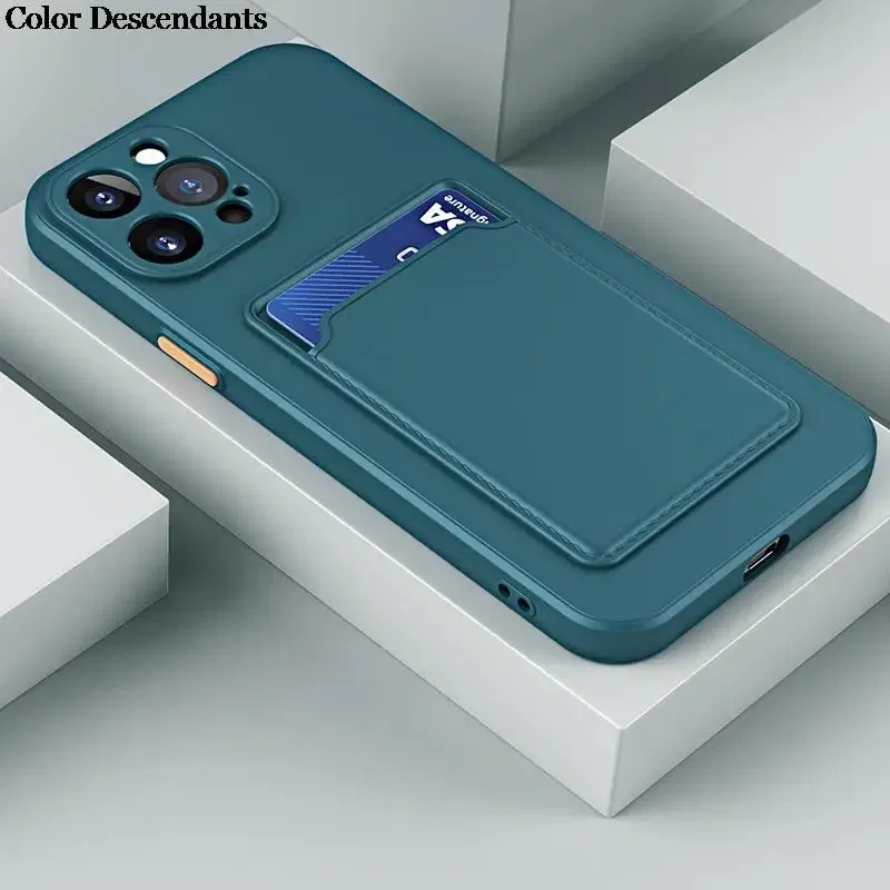 Color: Dark Grey, Material: Other - Card Holder Wallet Case For Poco M4 Pro Cases For Xiaomi Poco M 4 Pro M4Pro PocoM4 Pro 5G NFC Shockproof Liquid Silicone Cover