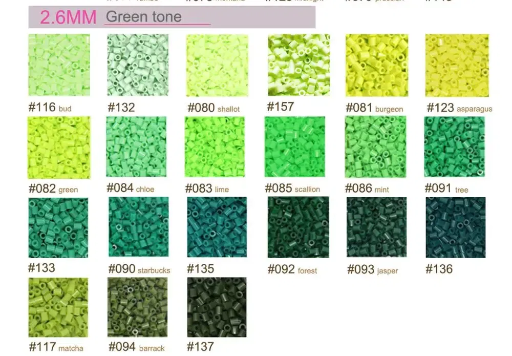 Color: Pinkish Grey - 2.6mm Mini Beads 1000PCS Fuse Beads for Kids Gift Hama Beads Diy Puzzles Iron Beads High Quality