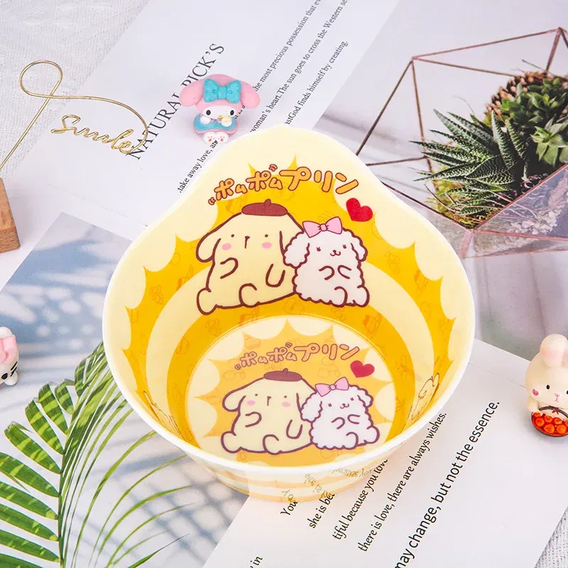 Color: Red, Ships From: CHINA - New Sanrio Hello Kitty Bowl My Melody Cartoon Children's Tableware Cute Creative Anti-drop Anti-scald Soup Bowl Kid for Gifts