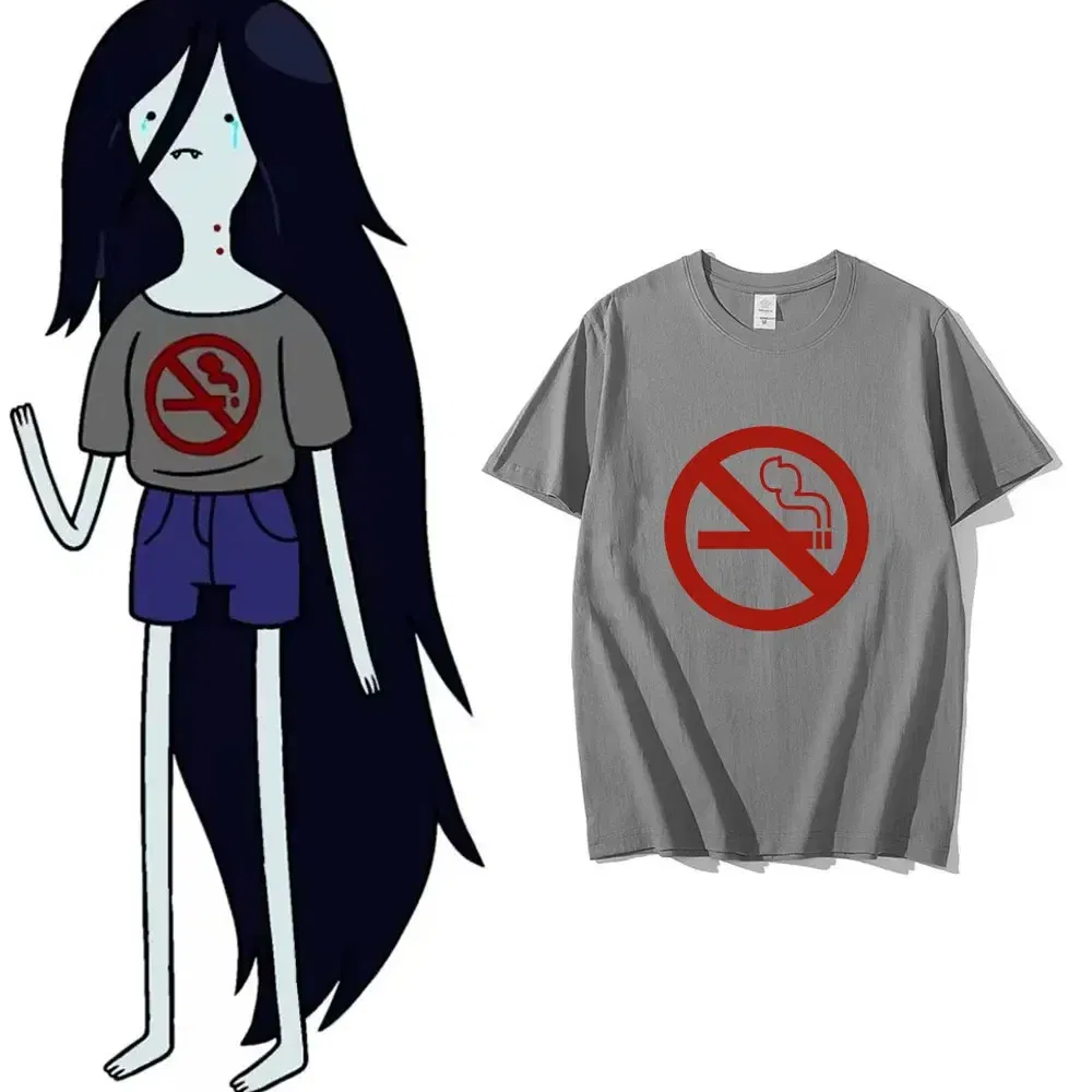 Color: Red, Size: S - Marceline Vampire Queen Live At Candy Tavern Short Sleeve Funny Design Adventure Time Anime T-shirt Aesthetic Men Tumblr T Shirt