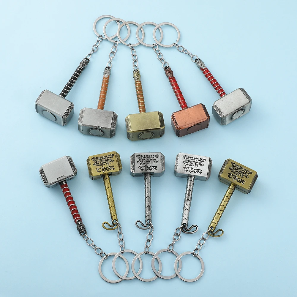 Color: Red, Ships From: CHINA - Avengers Thor's Hammer Pendant Keychain Superhero Thor Odinson Opener Beer Bottle Openers Keyring Accessories
