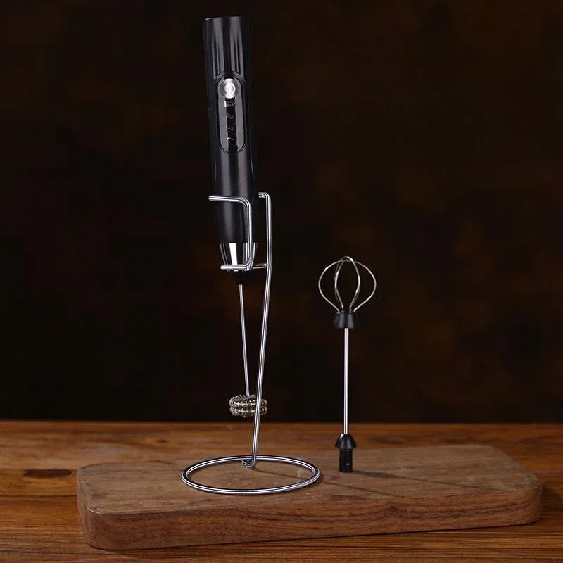 Color: Yellow - 2-in-1 multi-function USB Rechargeable Electric Egg Beater Baking Mixer Milk Frother Kitchen Gadgets Coffee Stirrer Tools Dining