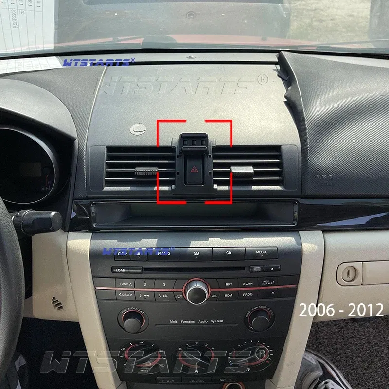 Color Name: black - For Mazda 3 2006-2012 Adjustable Car Phone Holder Mobile Mount Gravity GPS Rotatable Navigation Bracket Car Accessories