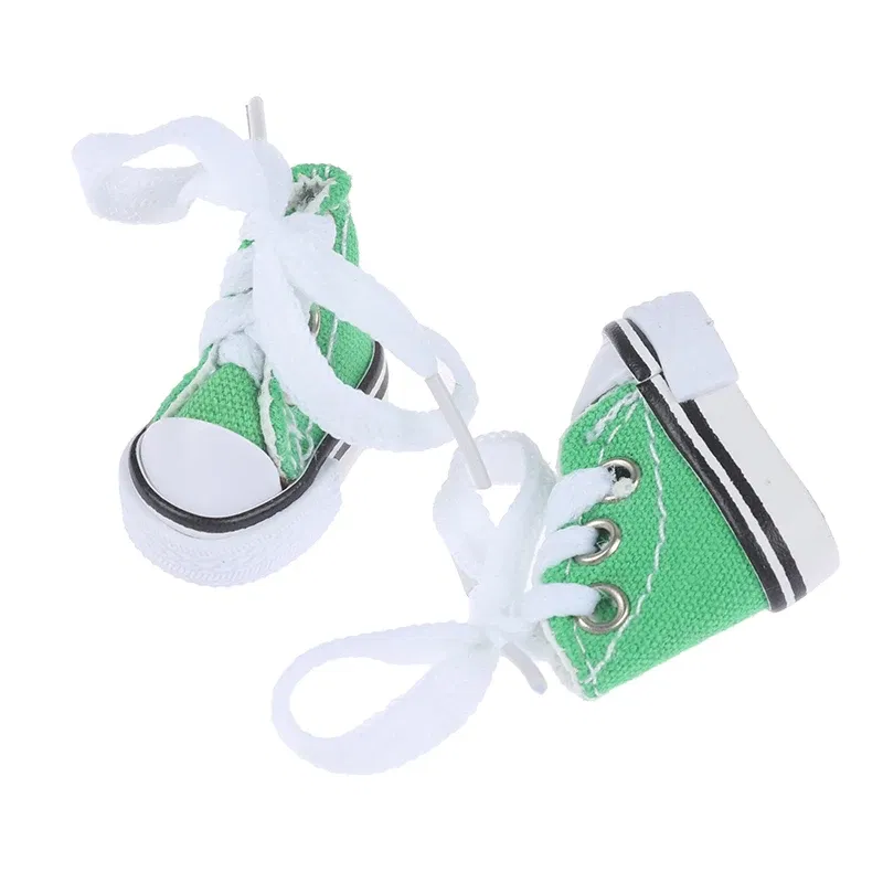 Color: Clear - 3.5cm Mini Finger Shoes Canvas Toys Boots Cute 1/6 Doll Shoes Skateboard Shoe