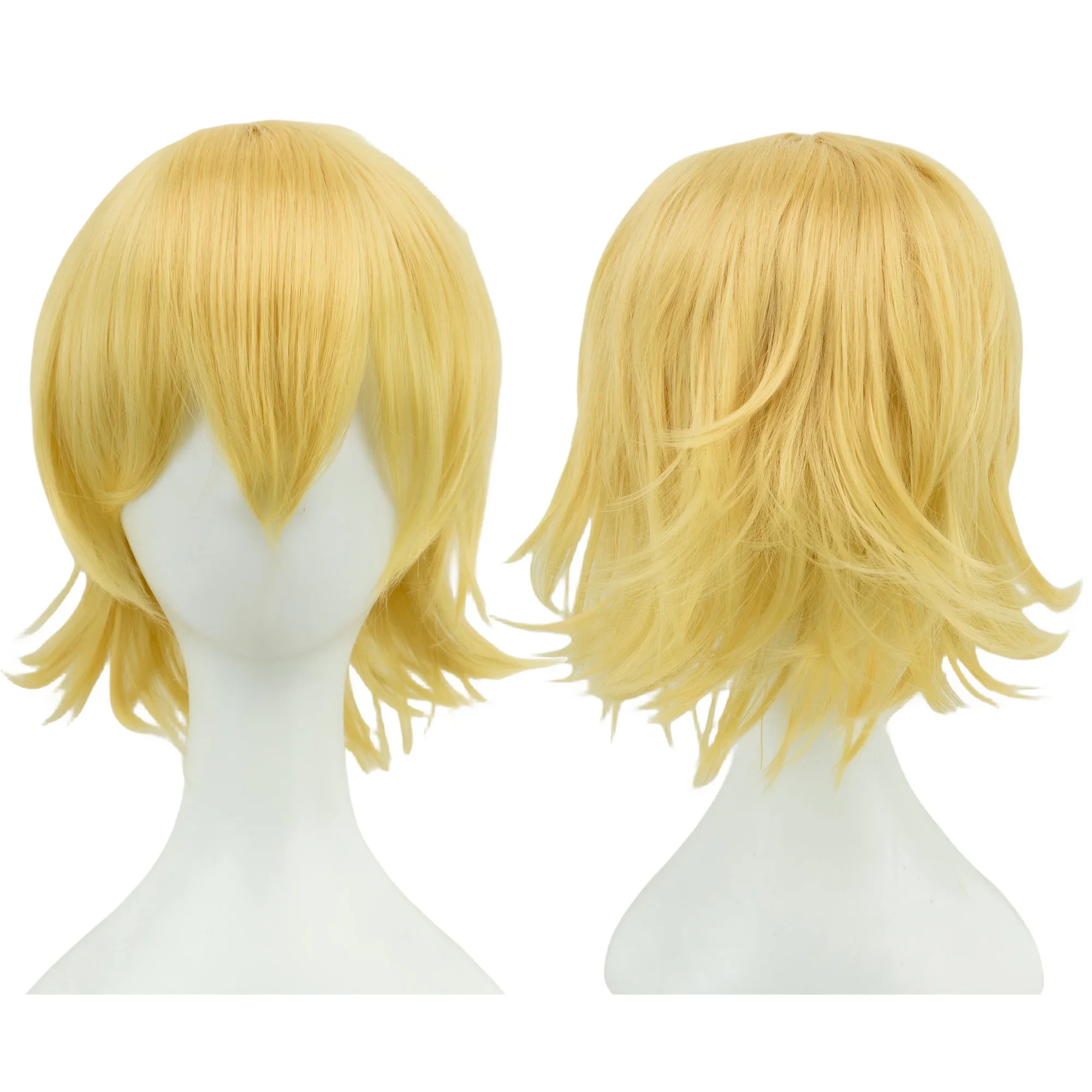 Color: Blue, Stretched Length: 12INCHES - Synthetic Unisex 12 Inches Short Cosplay Hair Party BOB Wigs with Bangs Pink Blonde Orange Halloween Costume Lolita Wig