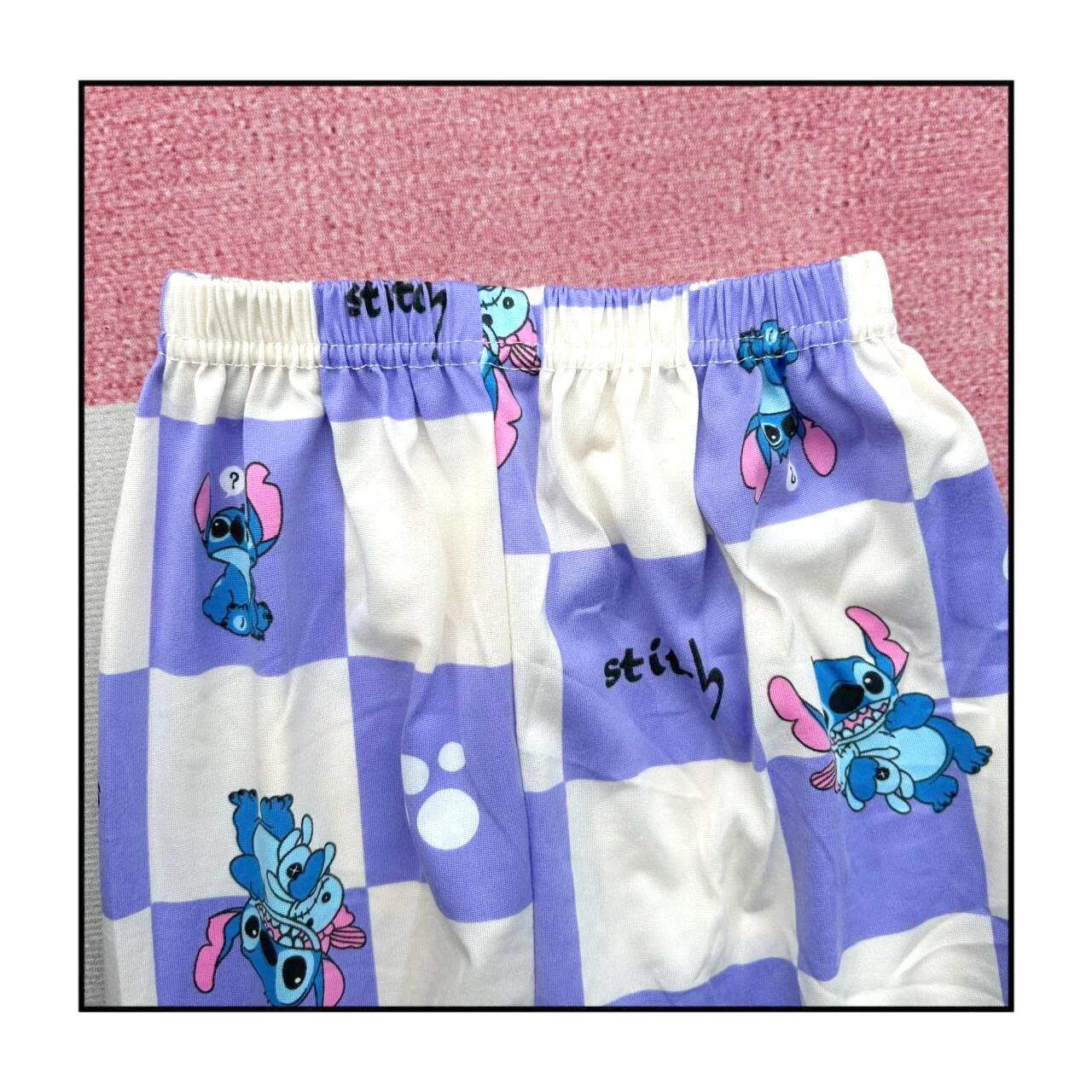Color: green, Kid Size: 8T - 2pcs/set New Disney Stitch Children Pyjamas for Boys and Girls Sets Kid Minnie Home Wear Travel Casual Sleepwear Suit Cute Gift