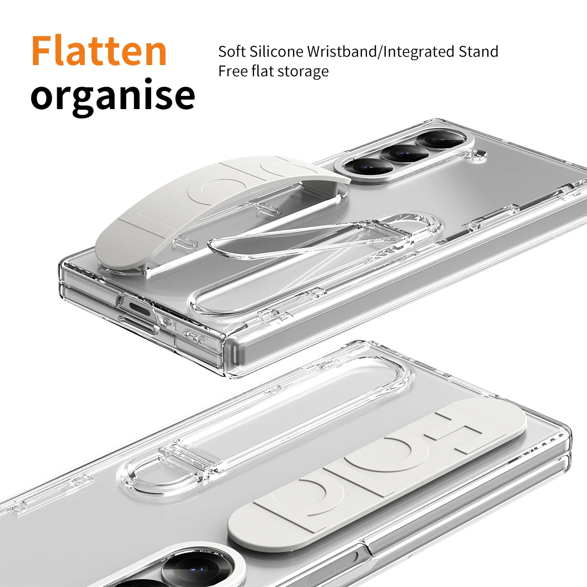 Color: Malachite Blue, Material: ABS - Touch Pen Case For Samsung Galaxy Z Fold 6 5 4 3 Skin Friendly Folding Hinge with Elastic Wrist Band Screen Tempered Film Cover