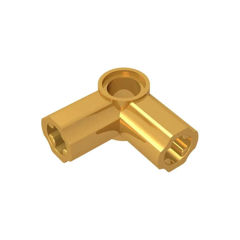 Color: Orange - Gobricks GDS-921 Technical, Axle and Pin Connector Angled #6 - 90 degrees compatible with lego 32014 pieces of children's DIY