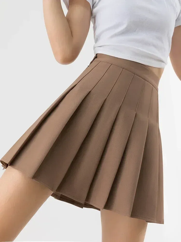 Color: Turquoise, Size: XL - High Waist Pleated Skirt Slim A-Line Mini Harajuku Punk Sexy Female Summer Gothic Clothes Korean Fashion Clothing
