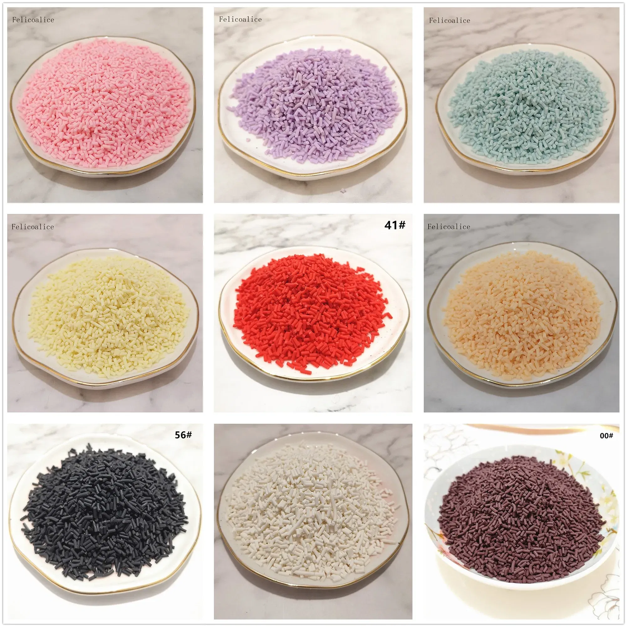 Color: Yellow - 20g Polymer Clay Fake Candy Sweets Sugar Sprinkle Decorations Cake Dessert Simulation Food Dollhouse Miniature