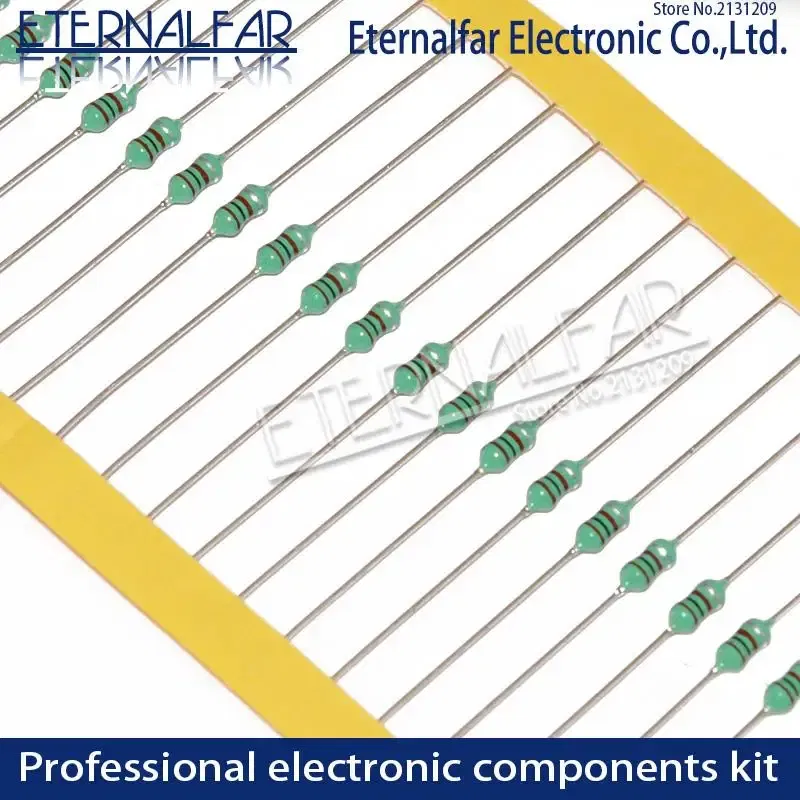 Volume: 12, Value of Resistance: 20R - 0307 1/4W 0410 1/2W 0510 1W Color Ring Inductors DIP Inductance 0.22uH 10mH 1 2.2UH 3.3 4.7UH 10 22 33UH 47 68 100 220 330 uH mH