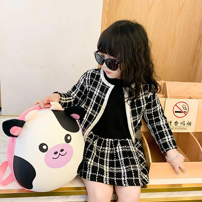 Color: Blue - New Cartoon Fashion Kids Backpack Eggshell Bag Super Cute Animal Backpack Kindergarten Schoolbag Male And Female Baby Backpack