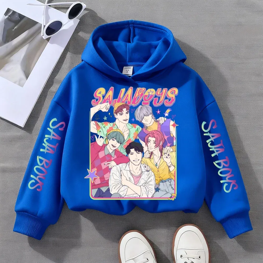 Color: Blue, Kid Size: 5 - Witch Hunter Group Zoey Cosplay Costume Girls Womens Halloween Party Costumes Demon Hunter Idol Girl Group Colours Casual Hoodie