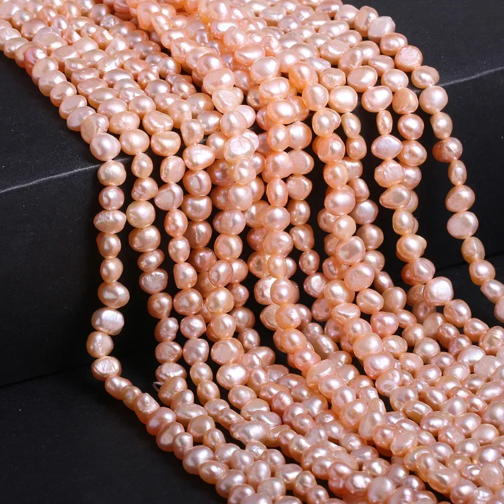 Color: Hot Pink, Item Diameter: 18mm - Natural Freshwater Pearl Baroque White pink Irregular Beads for Jewelry Making DIY Earrings Bracelet Necklace Accessories