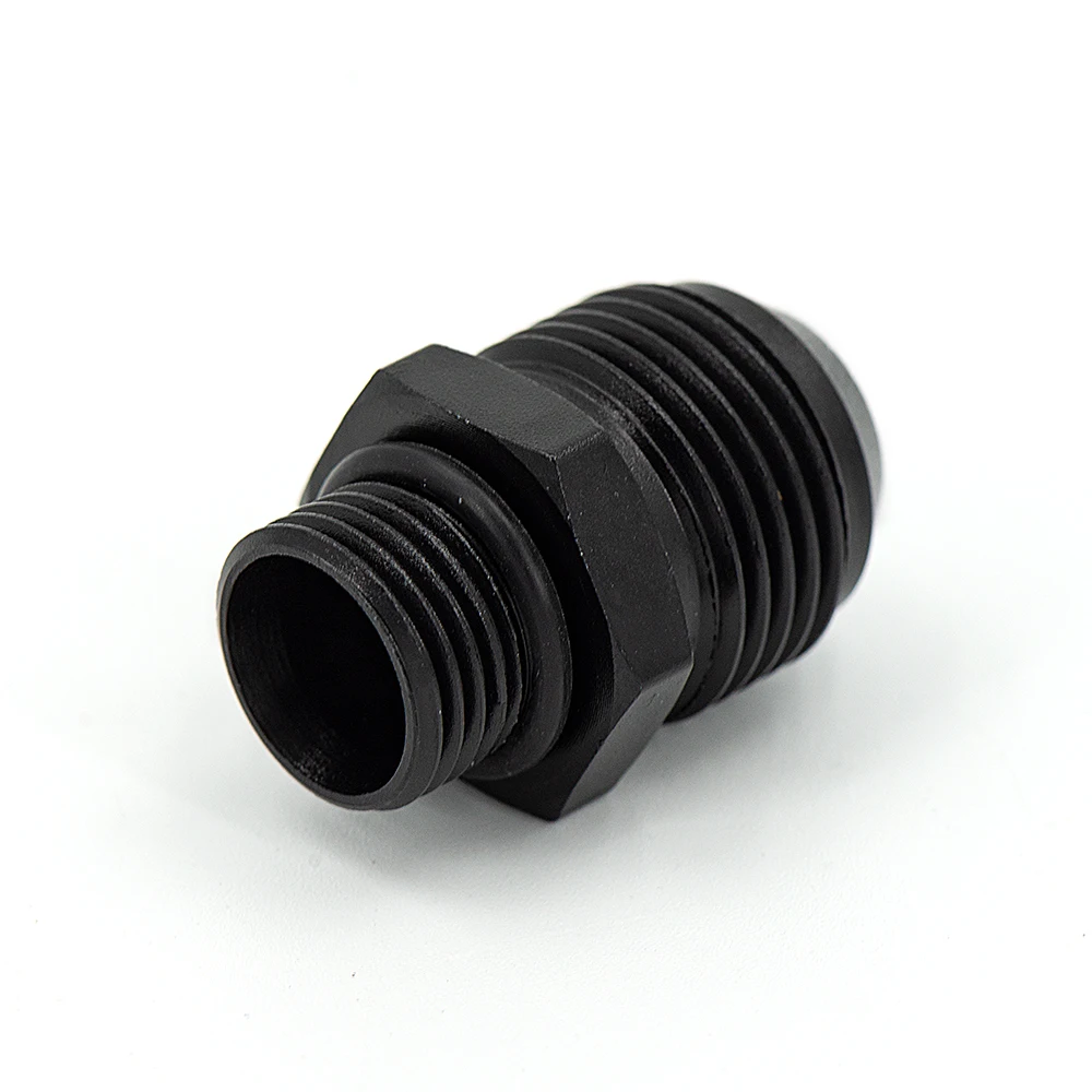 Color: Red - Aluminum Straight Adapter Oil Cooler Fitting AN10 To M16*1.5, AN10 To M18*1.5,AN8 AN10 To M12*1.25
