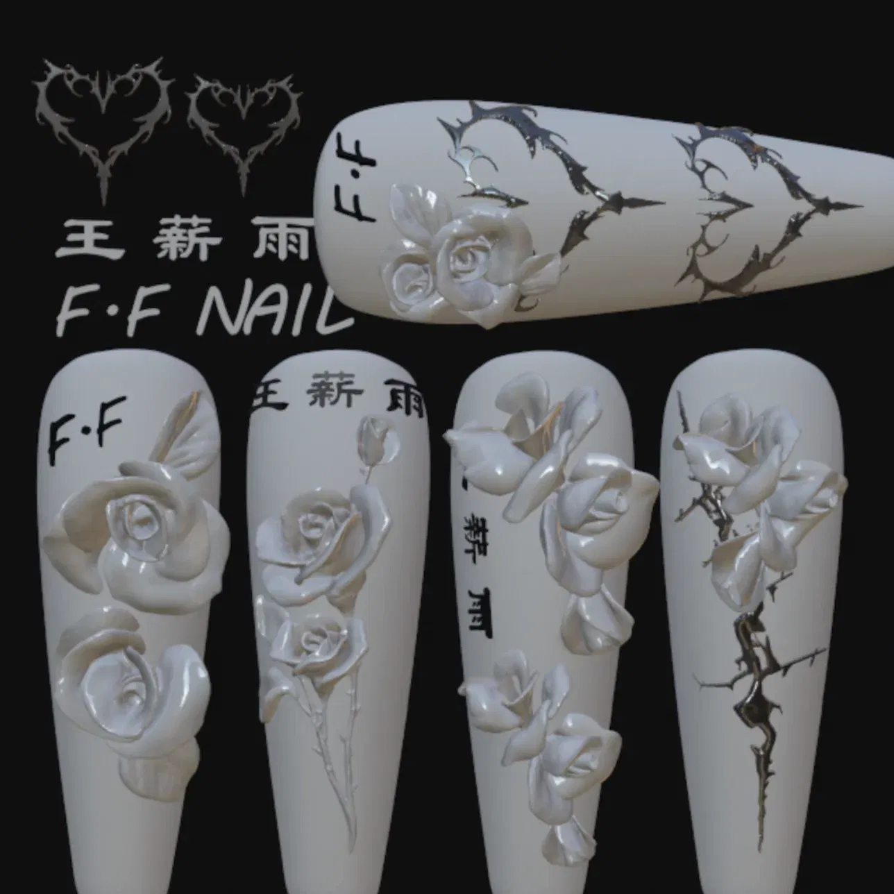 Color: army green - 1pc Snake Flamingo Jellyfish Dragon Dtream 3D Acrylic Mold Nail Art DIY Silicone Nail Art Templates Nails Mold