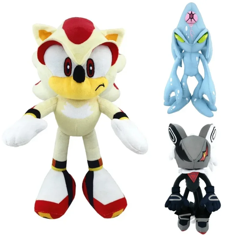 Color: FireBrick - Hot Sale Sonics Plush toys Anime Figure Infinite Shadow Chaos Soft Stuffed Animals Sofa Pillows Kids Toys Home Decoration