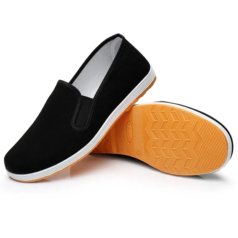 Color: Army Green, Shoe Size: 44 - Men's Traditional Chinese Kung Fu Cotton Cloth Shoes Tai-chi Martial Art Training Sneakers Breathable Wearable Sport Footwear